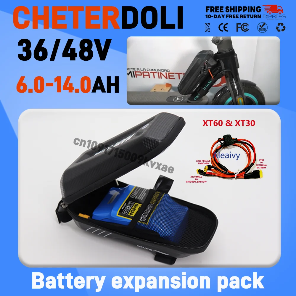 60V 50Ah Electric Scooter Battery - Batería de 36/48V, 4,4Ah, 6,8Ah, 48V,