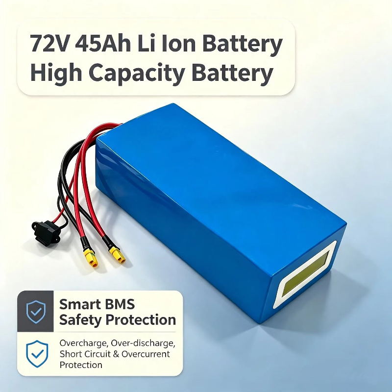 72V 40Ah Lifepo4 Battery Pack - Batería Triangular de Iones de Litio