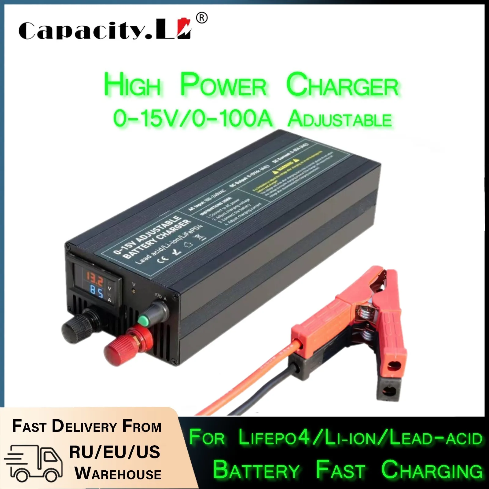 Cargador de Batería Ajustable  - 84V 20A Smart Charger reseña y precio