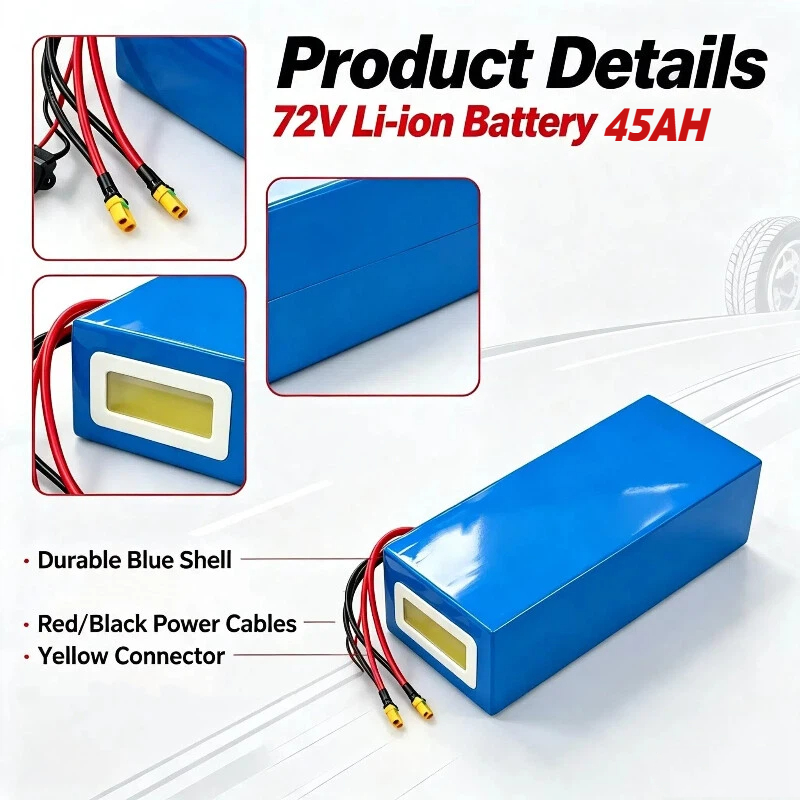 Batería Triangular de Iones de - 72V 40Ah Lifepo4 Battery Pack reseña y precio